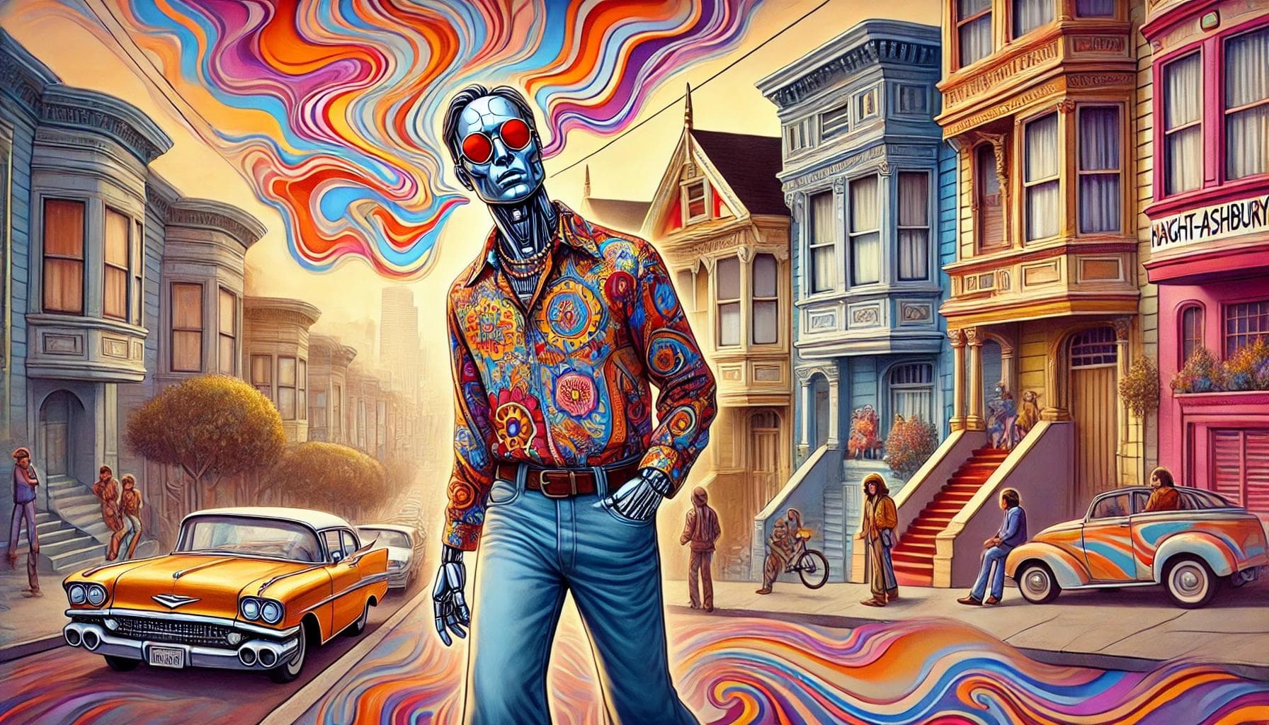 AI robot hippy is hallucinating or tripping