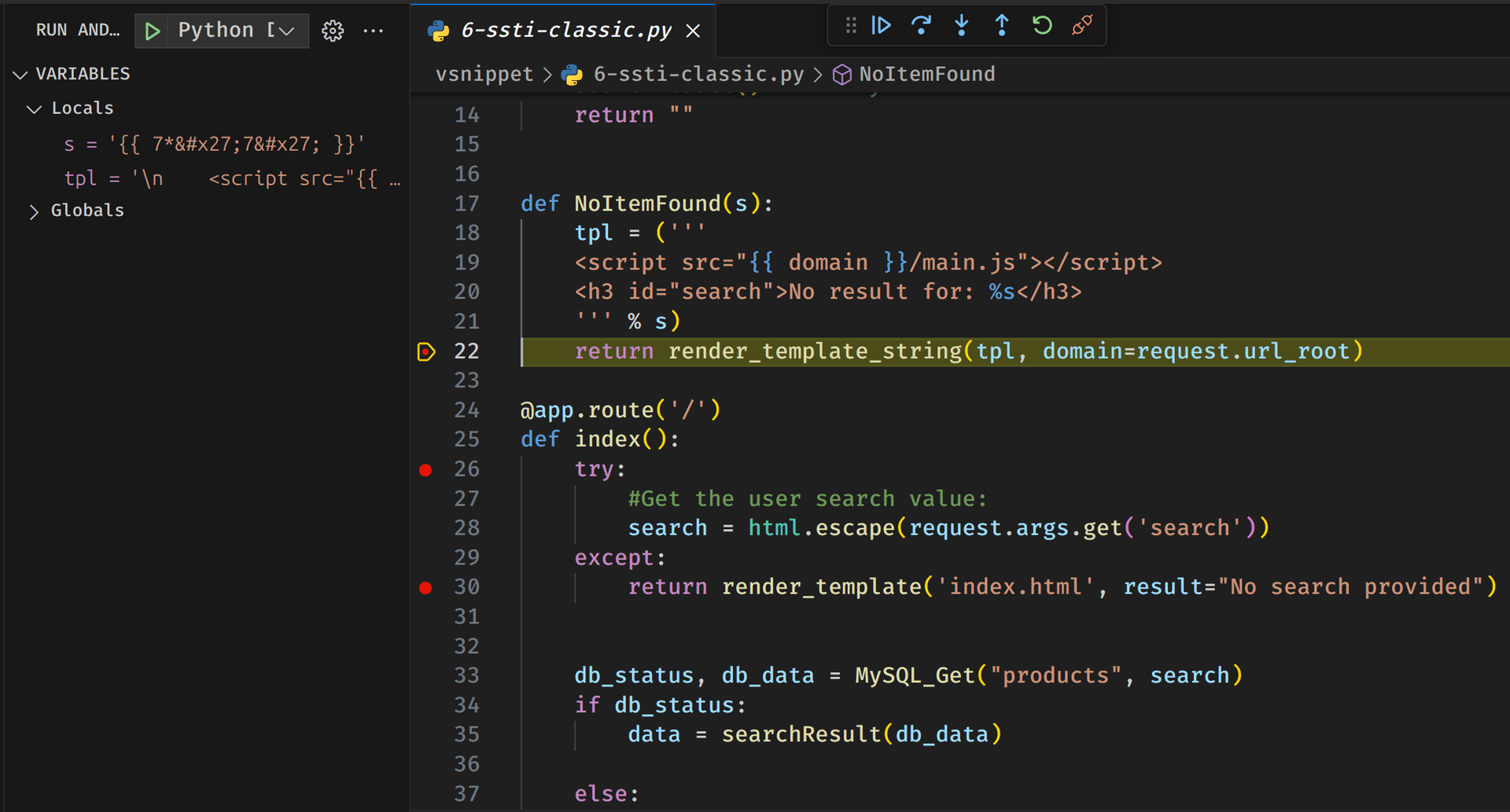 White-box penetration testing: Debugging for Python vulnerabilities